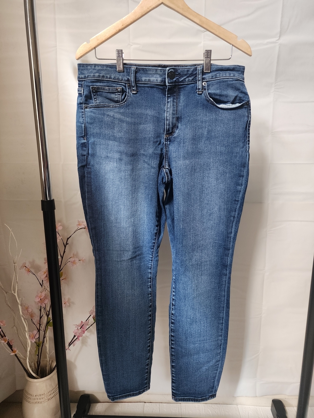 Gap Curvy True Skinny Jeans Dark Indigo Wash Size 33R